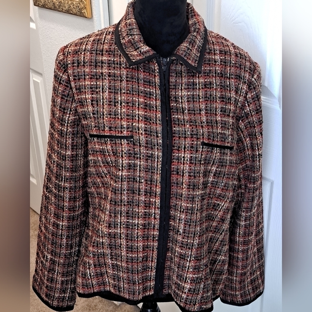 Sag Harbor Women's Petite Waist Jacket Size 16P